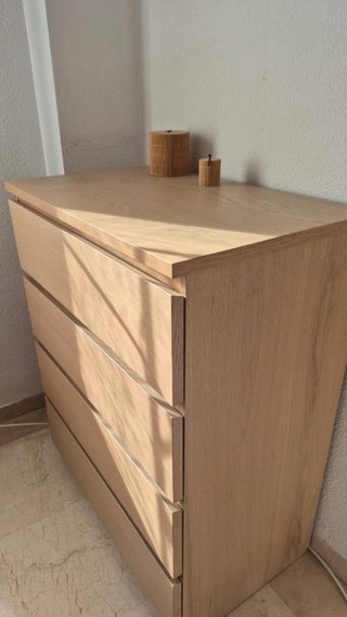 Cómoda IKEA MALM 4 cajones madera