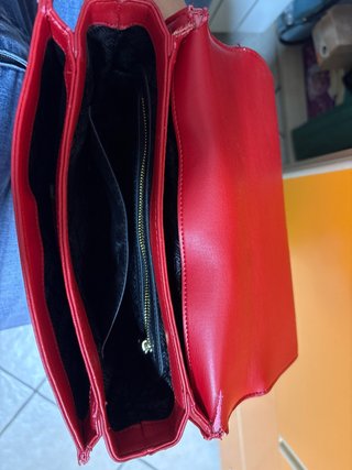 Borsa Love Moschino trapuntata rossa