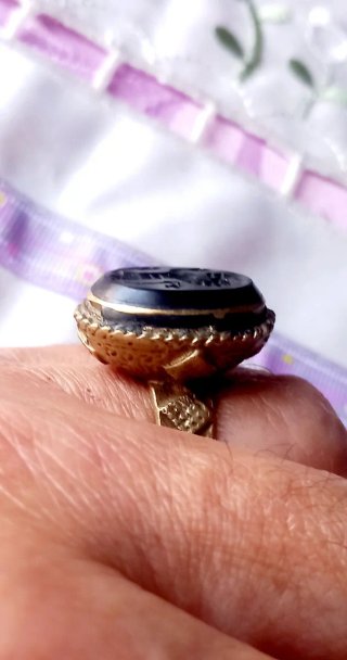 Anello sigillo antico afghano oro