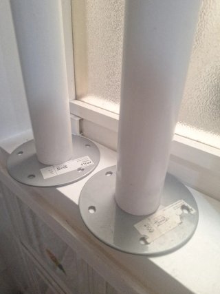Patas de mesa Ikea metal/plástico
