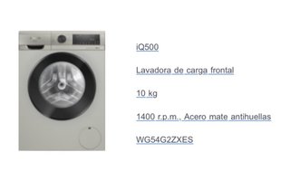 Lavadora Siemens iQ500 Última Generación