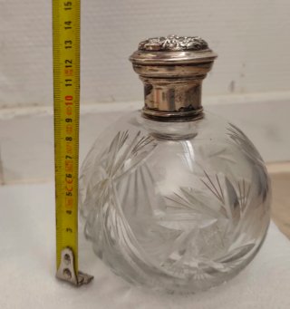 2 Botellas Vintage Cristal Tallado