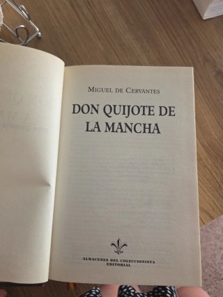 Libro Don Quijote de la Mancha
