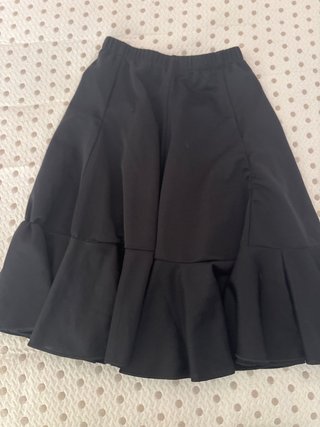 Falda flamenca niña negra