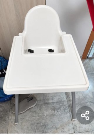 Trona de bebé blanca ikea
