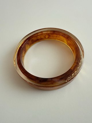 Pulsera CH Carolina Herrera Marrón y Dorada