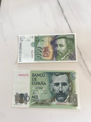 2 Billetes 1000 Pesetas Banco de España