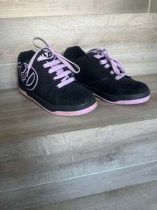 Zapatillas con ruedas Heelys negras y rosas