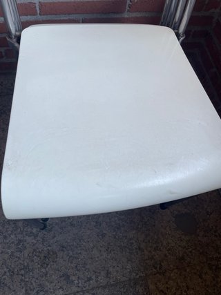 Sillas plegables vintage con estructura cromada