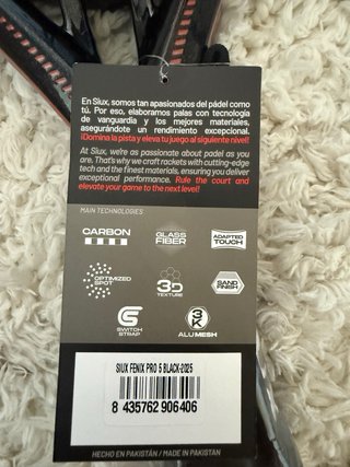 Pala de pádel Siux Fenix Pro S Black Adidas