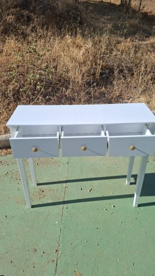 Mueble tocador 3 cajones blanco