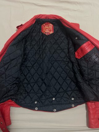 Chaqueta de cuero Petroff Roja