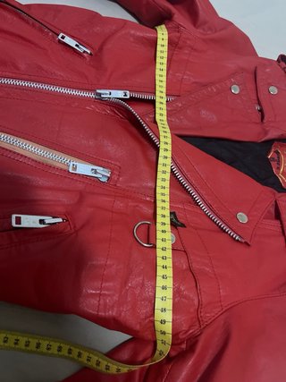 Chaqueta de cuero Petroff Roja