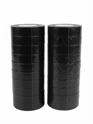 20 rotoli nastro isolante nero