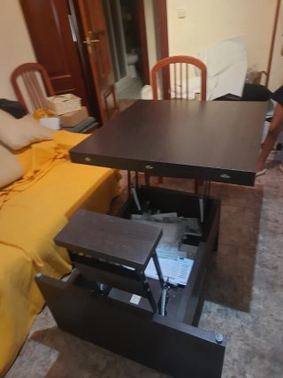 Mesa de comedor 2 posiciones: alta y baja