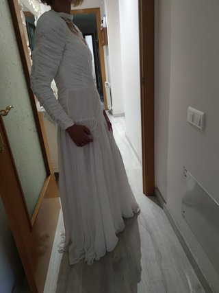 Vestido Novia Vintage Talla S/M + Accesorio