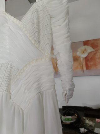 Vestido Novia Vintage Talla S/M + Accesorio