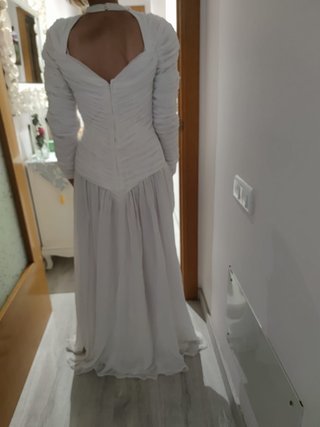Vestido Novia Vintage Talla S/M + Accesorio