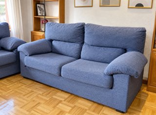 Conjunto 2 sofás azul 3+2 plazas
