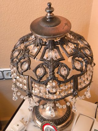 Lámparas Clásicas Cristal (Techo+2 Mesa)