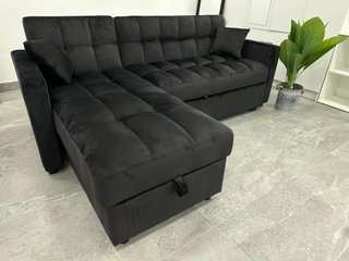 Sofá cama negro 210cm