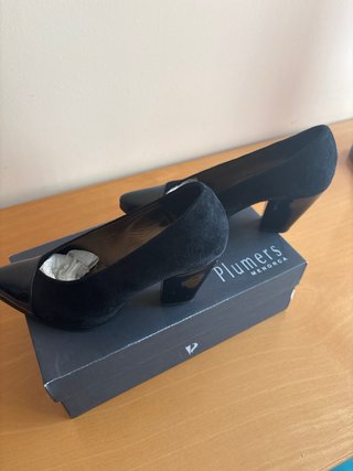 Zapatos Plumers Piel Talla 38 Negros