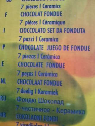 Set Fondue Chocolate Kela 7 Piezas