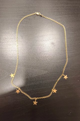 Cadena de oro 18K con estrellas