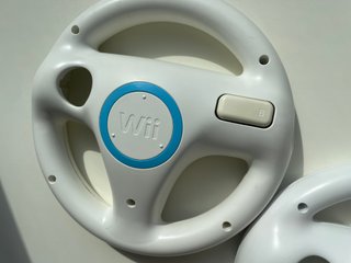 x2 Volanti Nintendo Wii Wheels Bianco Originale pe