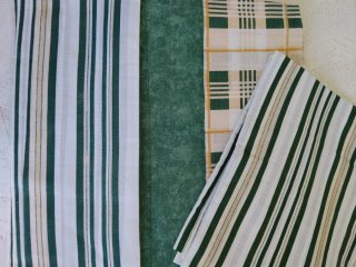 2 Juegos Sábanas Cama 105cm Verde/Blanco