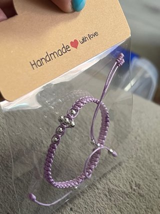 Pulsera macramé cruz