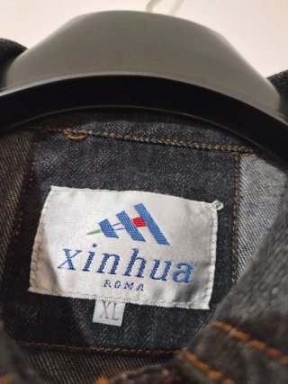 Giacca in denim blu taglia XL