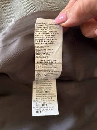 Giacca Benetton Uomo Tg 46 Grigia