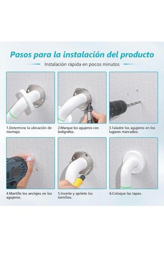 Chollo! 2 Agarraderas Baño 30cm