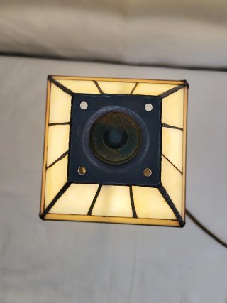 Lampada da tavolo Tiffany beige/oro