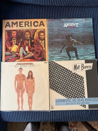 Lote 4 Vinilos: America, Argent, Wallenstein, Matt