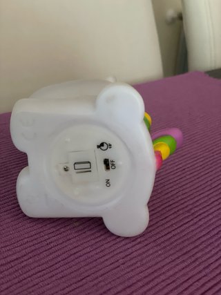 Lámpara unicornio noche arcoíris