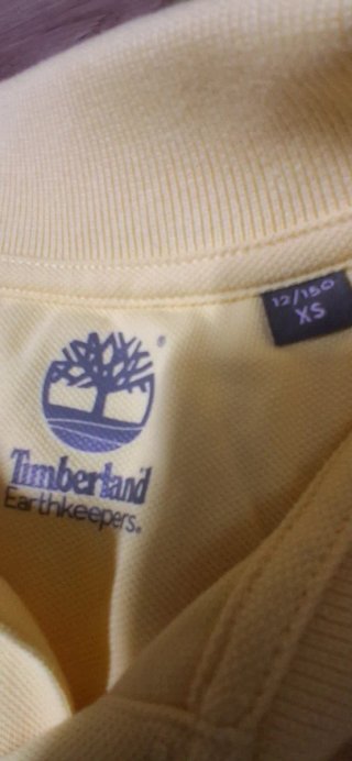 Camiseta Polo Niño Timberland Amarilla