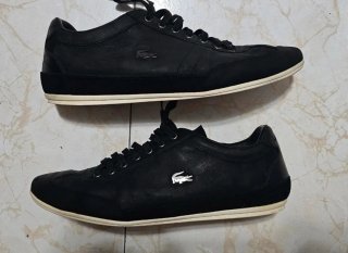 Zapatillas Lacoste Piel Negra