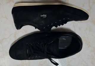 Zapatillas Lacoste Piel Negra