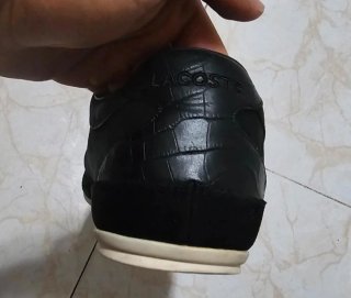 Zapatillas Lacoste Piel Negra