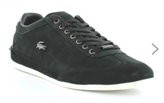 Zapatillas Lacoste Piel Negra