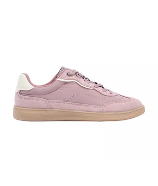 Zapatilla deportiva combinada rosa y beige
