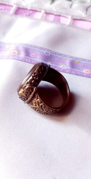 Anello sigillo antico afghano mm 18,5