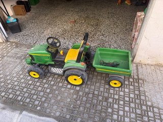 Tractor John Deere Infantil con Remolque