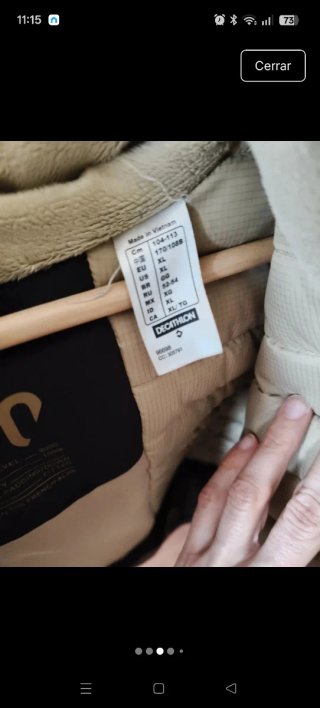 Abrigo térmico Quechua impermeable Talla L