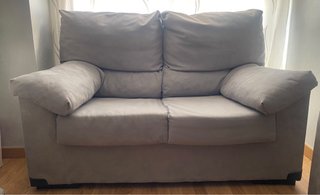 Sofá gris 2 plazas 140cm