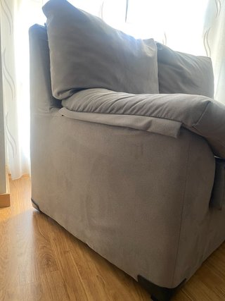 Sofá gris 2 plazas 140cm