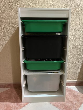 Mueble organizador con cajones
