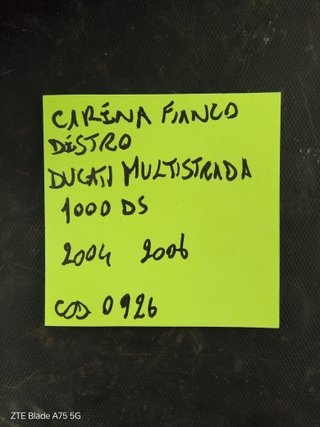 CARENA FIANCO DESTRO DUCATI MULTISTRADA 1000 DS